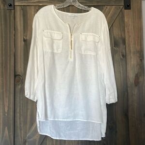 Company Ellen Tracy Linen Blouse
